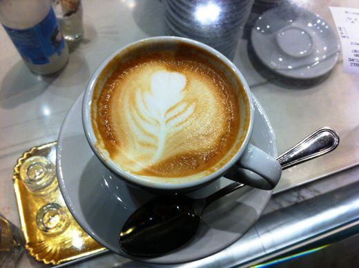 A cappuccino in Milan