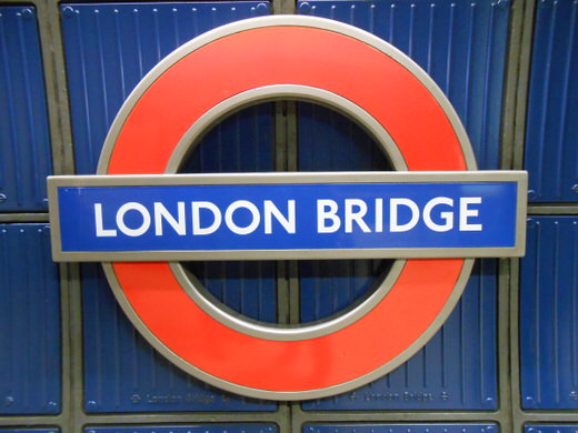 A tube sign, London.