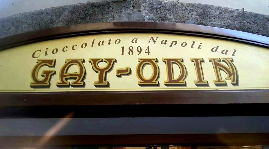 The chocolate shop of Gay-Odin, Naples, Italy.