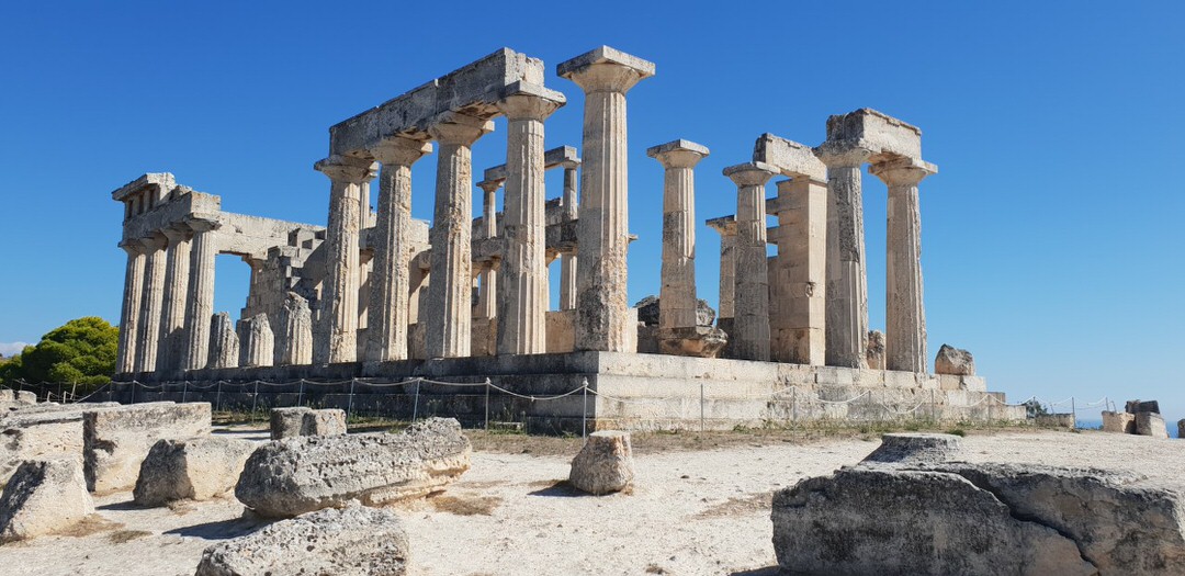 The temple of Aphaia in Aegina.